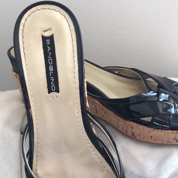 Bandolino black with cork bottoms - Picture 2 of 5